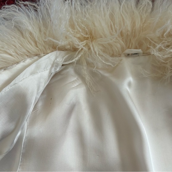Vintage 90s White Tibetan Fur Coat - Picture 6 of 8